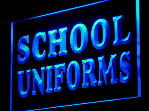 School Uniforms Supply Shop Lure neon Light Sign